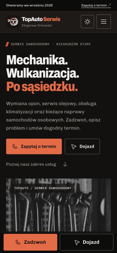 TopAuto Serwis — strona warsztatu — ujęcie 2